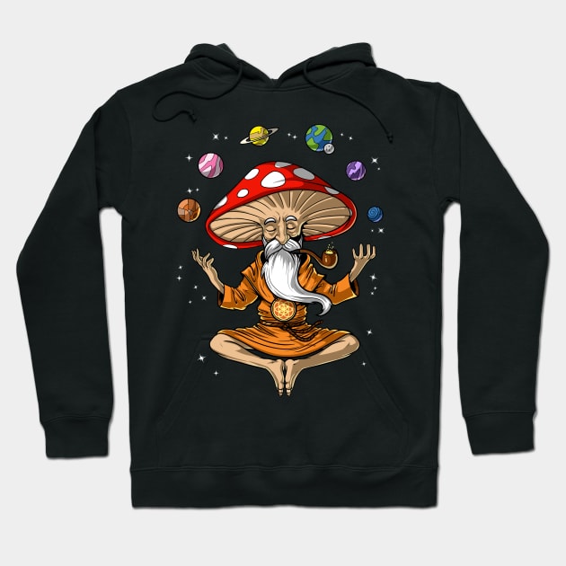 Buddha Magic Mushroom Hoodie by underheaven